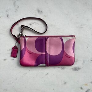 Rare Coach Pink Wristlet
